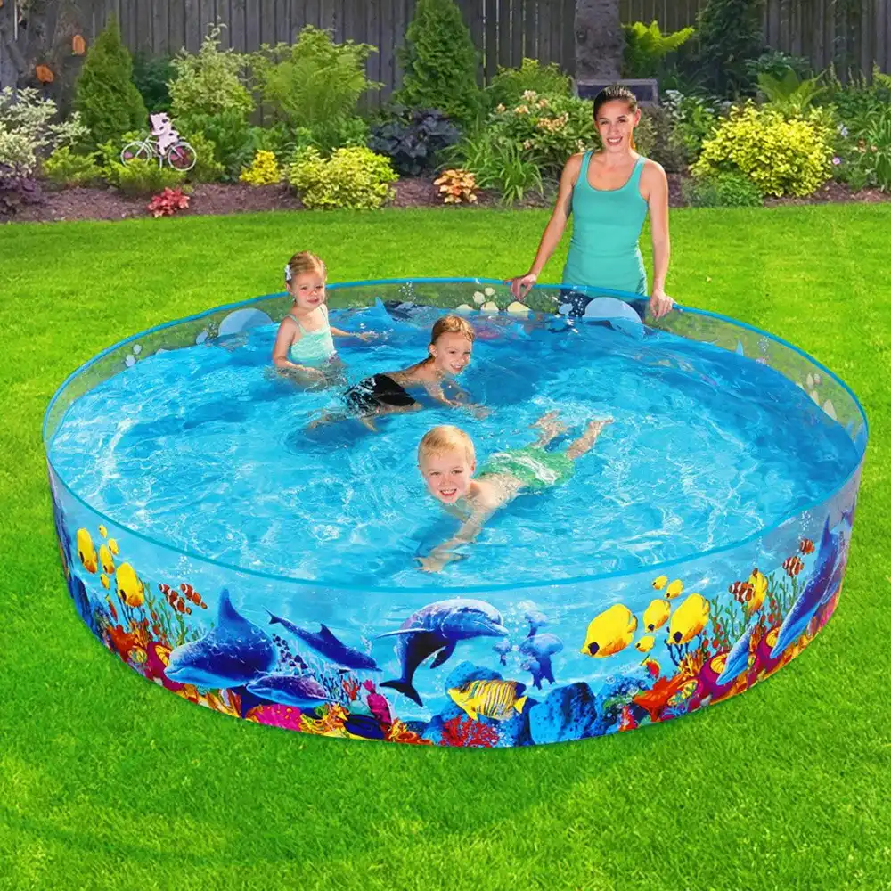 Bestway Kids Pool 244x46cm Round Above Ground Rigid Swimming Pools Undersea 2074L