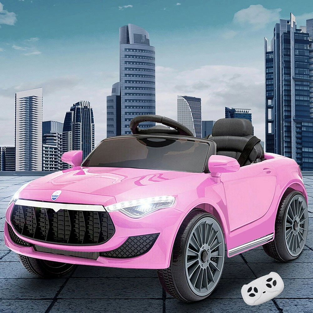 Rigo Kids Electric Ride On Car Toys Cars Headlight Music Remote Control 12V Pink