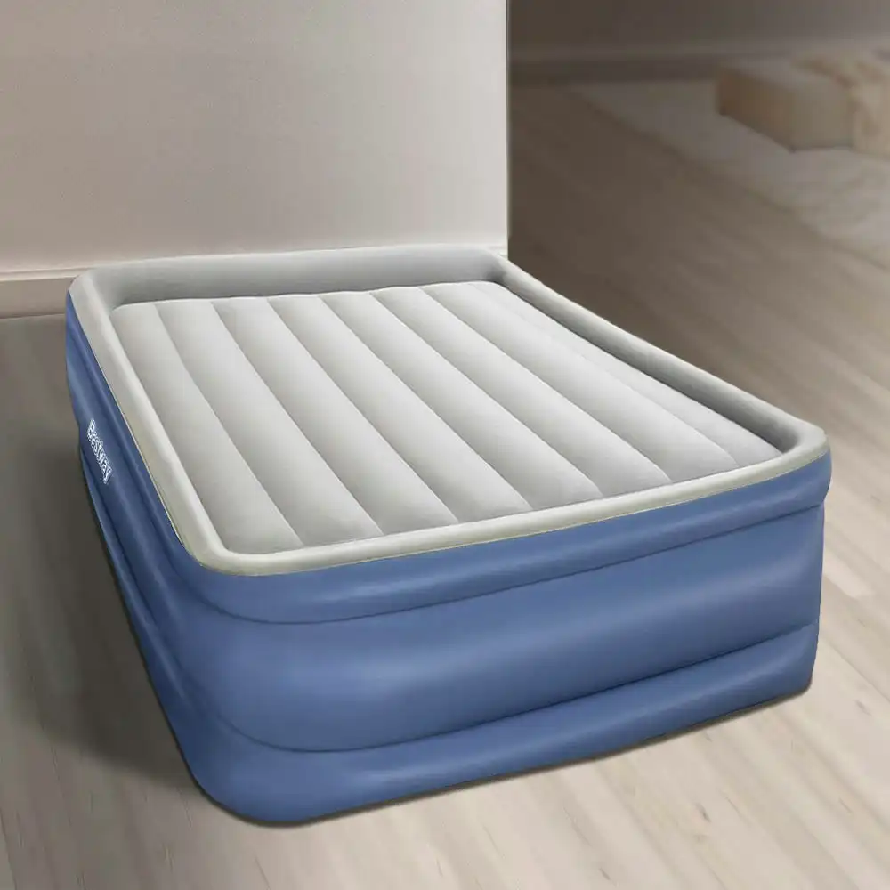 Bestway Air Mattress Queen Inflatable Bed 56cm Airbed 56cm Blue