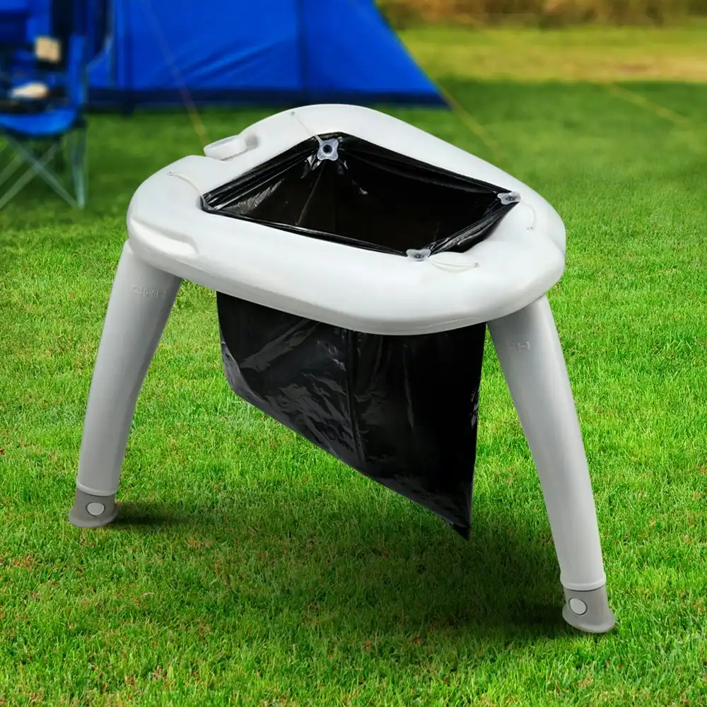 Weisshorn Portable Folding Toilet Camping Outdoor Caravan Plastic Bag