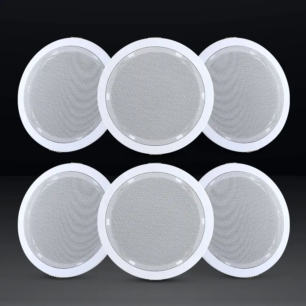 Giantz 6''Ceiling Speakers In Wall Speaker Home Audio Stereos Tweeter 6pcs