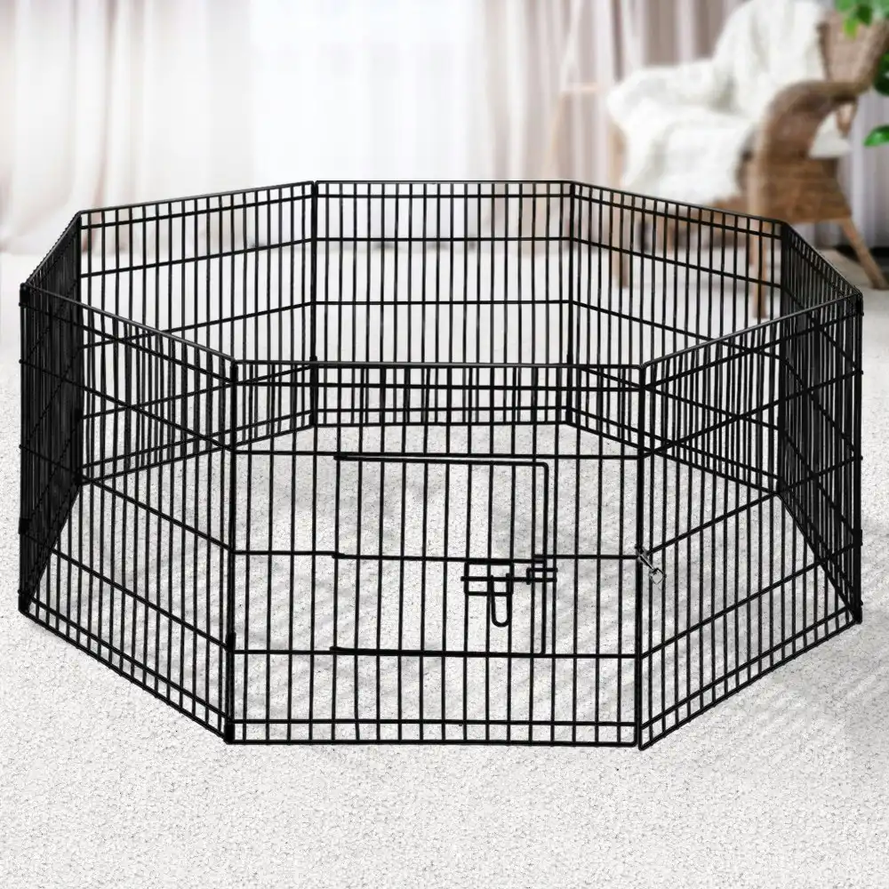 i.Pet 2x24" 8 Panel Dog Playpen Pet Fence Exercise Cage Enclosure Play Pen