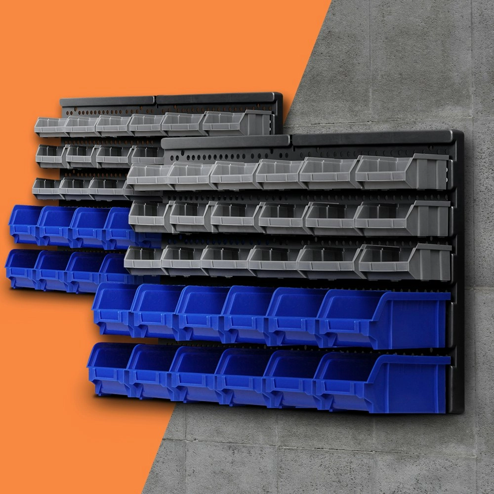 Giantz 60 Storage Bin Rack Wall Mounted