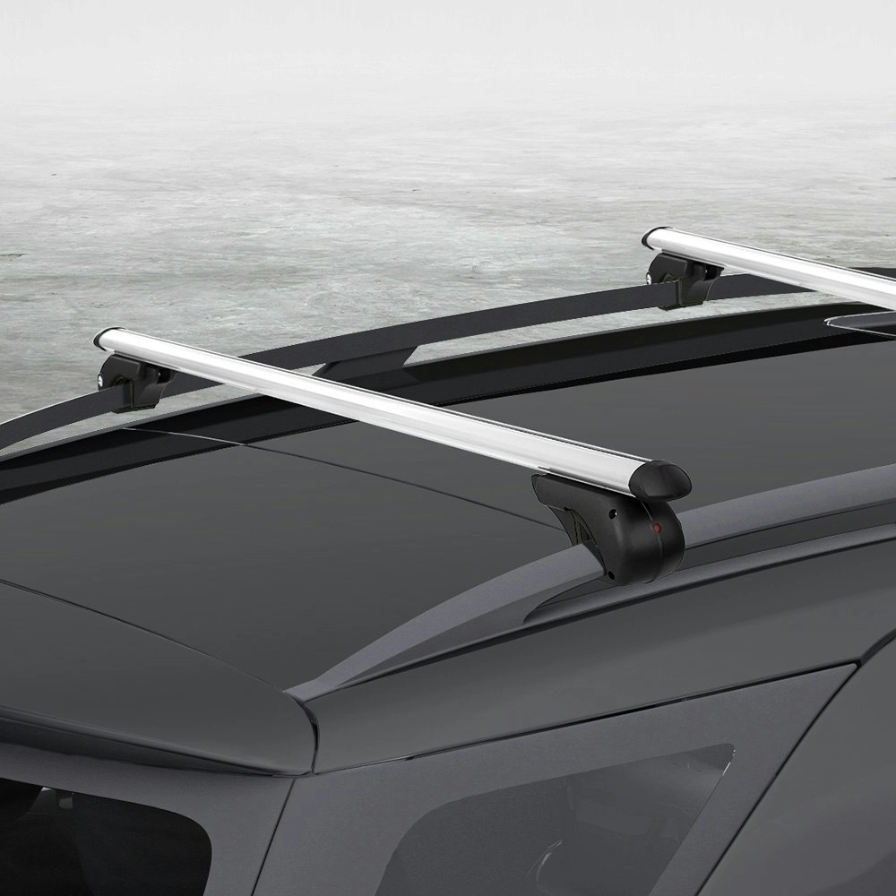 Universal Car Roof Racks Pod Cross Bars Aluminium Adjustable 123cm  Sliver