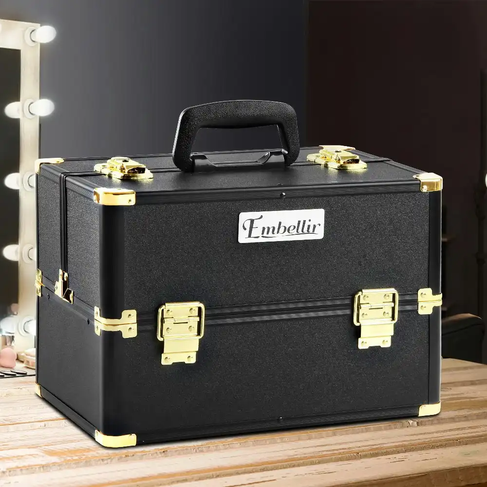 Embellir Beauty Makeup Case Travel Organiser Bag Cosmetic Storage Portable Box