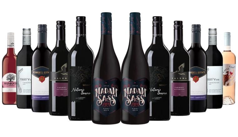 Spring Clearance Red Wine Dozen Mixed - 12 Bottles Including Silver Medal Wines