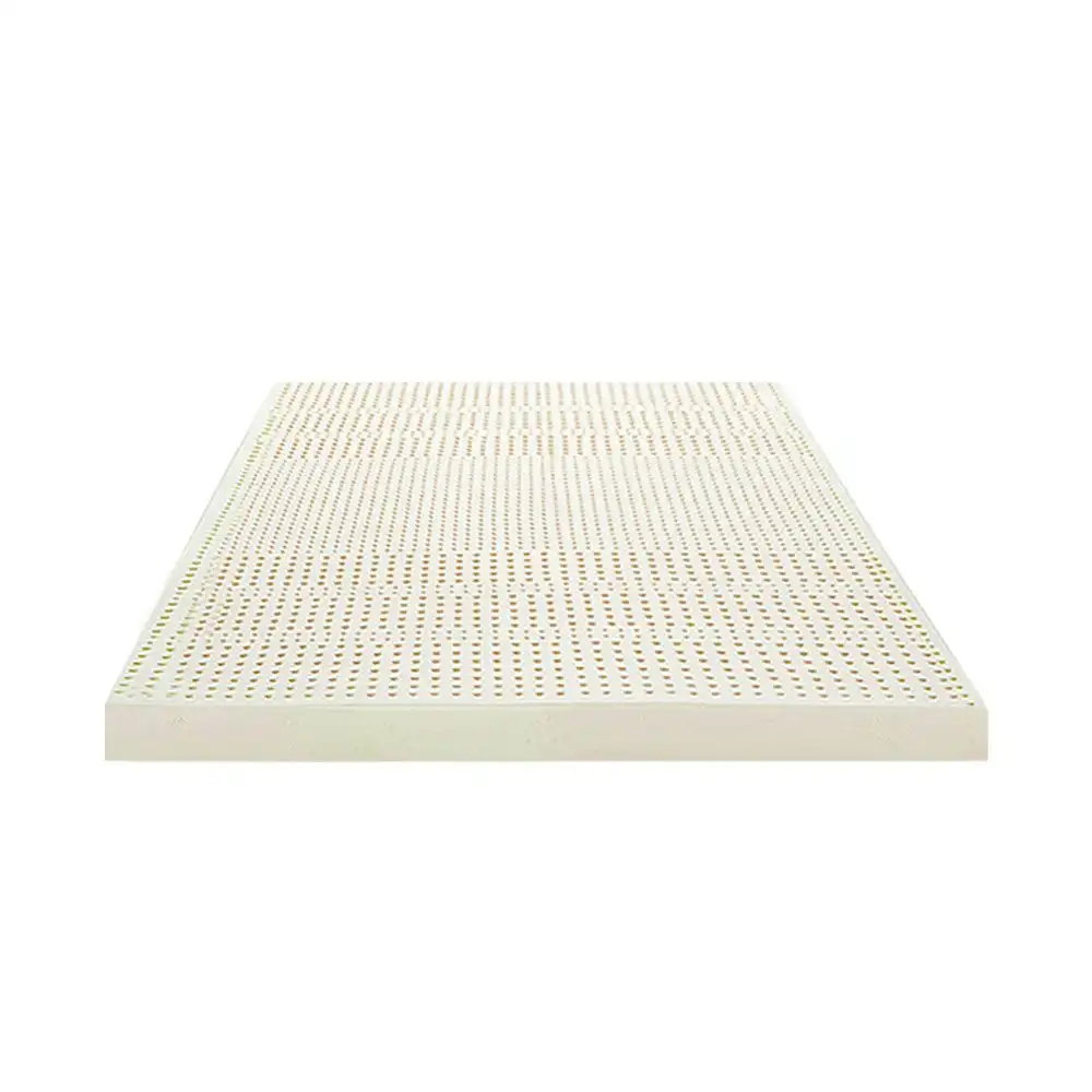 Mona Bedding Natural Latex Mattress Topper King Single Size 7 Zone Underlay Protector KS 5cm Bed Pad