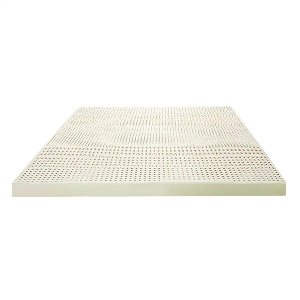 Mona Bedding Pure Natural Latex Mattress Topper 7.5cm King 7 Zone Underlay Protector K Bed Pad Mat