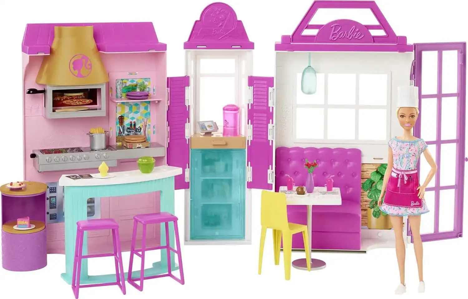 Barbie Cook 'n Grill Restaurant Doll and Playset