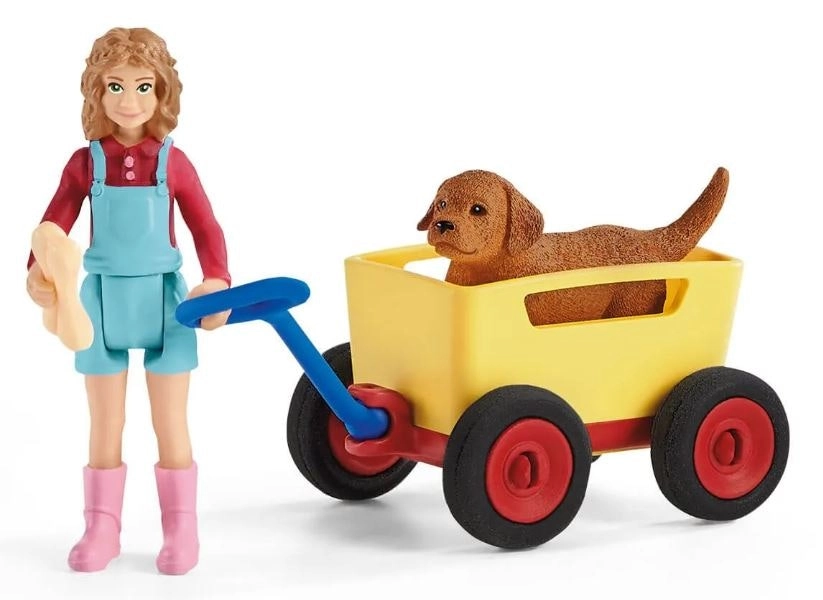 Schleich Puppy Wagon Ride