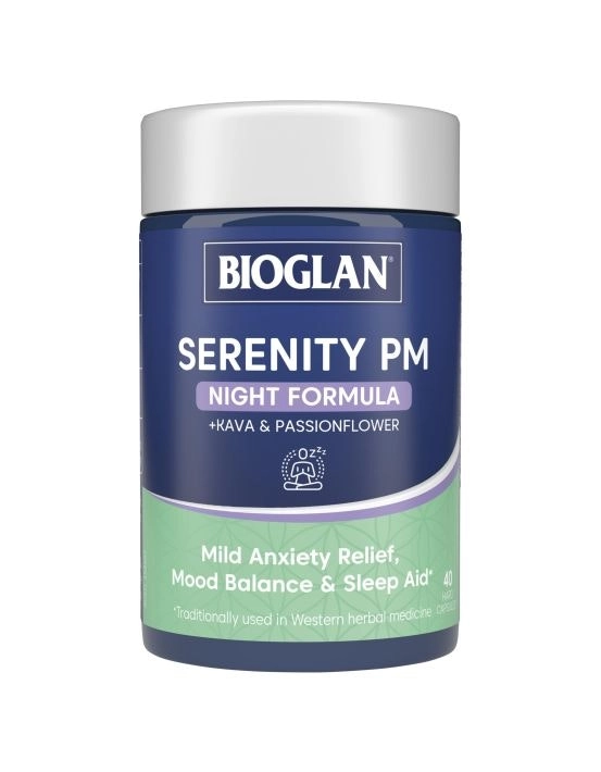 Bioglan Serenity PM Night Formula 40 Hard Capsules