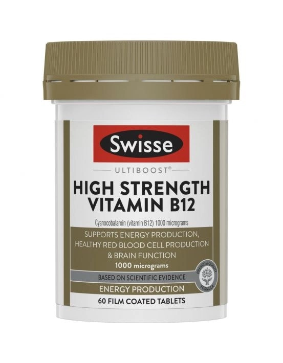 Swisse Ultiboost High Strength Vitamin B12 60 Tablets