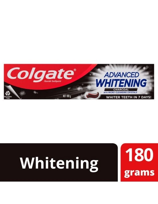 Colgate Toothpaste Advanced Whitening Charcoal 180g