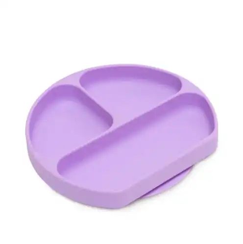 Bumkins Silicone Grip Dish - Lavender