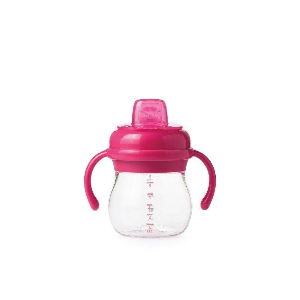 OXO Tot Grow Soft Spout Cup with Removable Handles - Pink