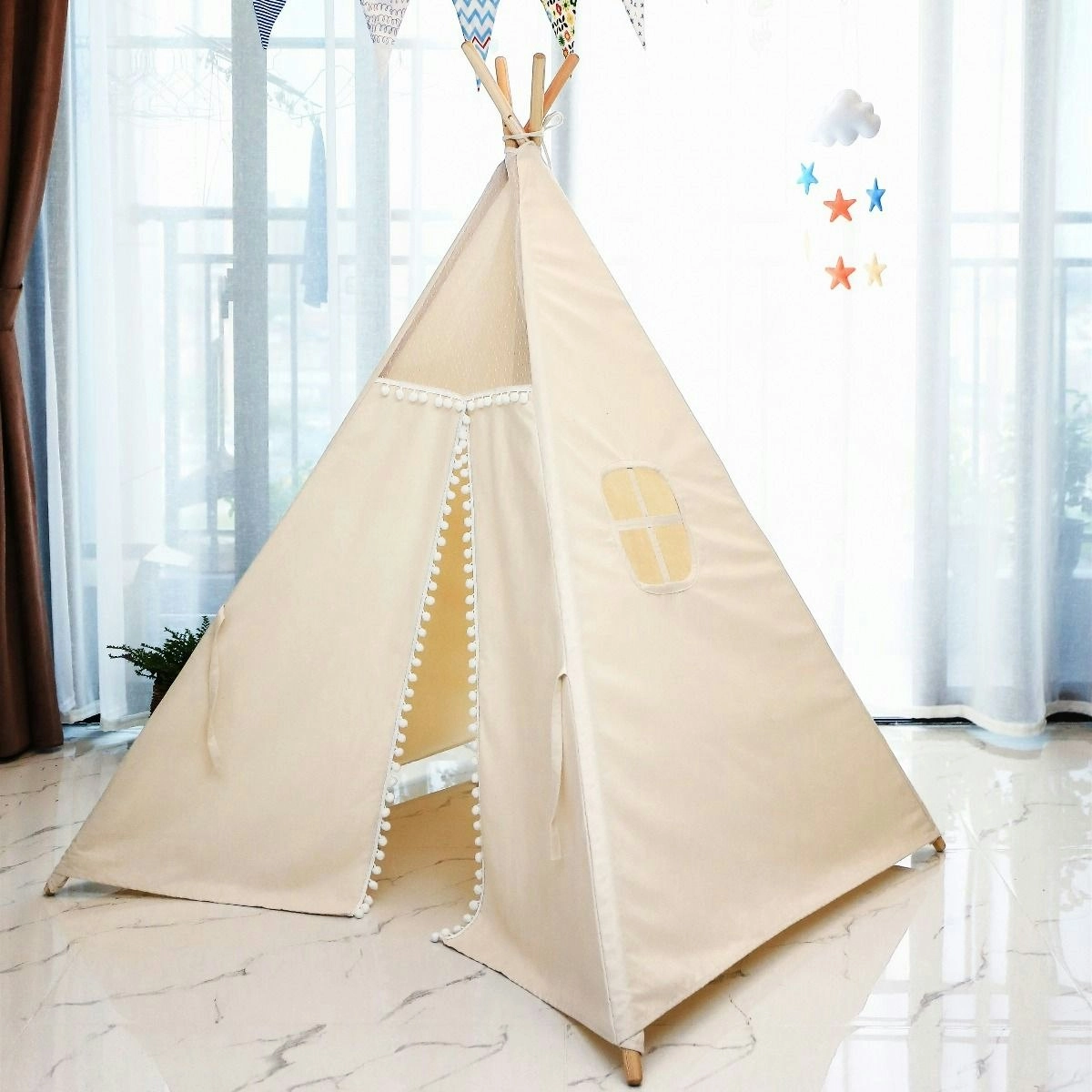 All 4 Kids Della Lace Kids Square Teepee Tent