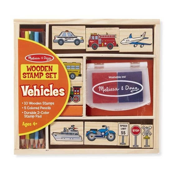 Melissa & Doug Vehicle Stamp Set