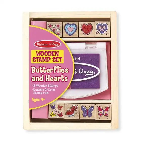 Melissa & Doug Butterfly And Hearts Stamp Set