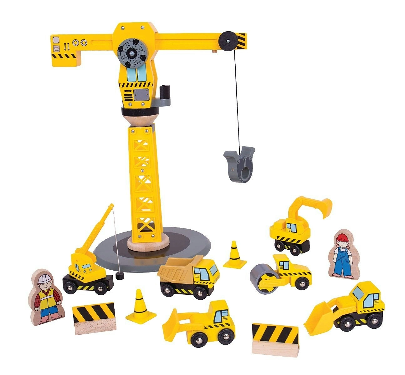 Bigjigs Rail Big Crane Construction Set