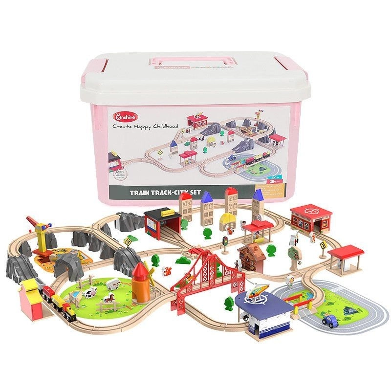 Onshine 141 pcs Train Track City Set