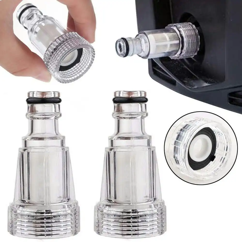 2 Pieces High-Pressure Car Clean Washer Water Filter Connection Fitting Tool Set