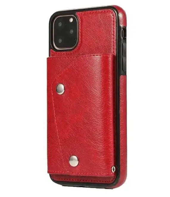 For iPhone 11 Luxury Leather Wallet Shockproof Case Cover