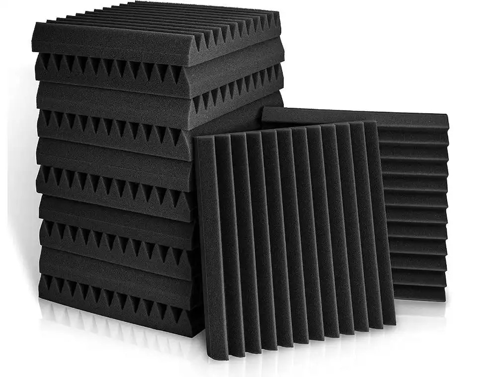 12 Acoustic Soundproof Foam Sound Absorbing Panels 30x30x2.5cm