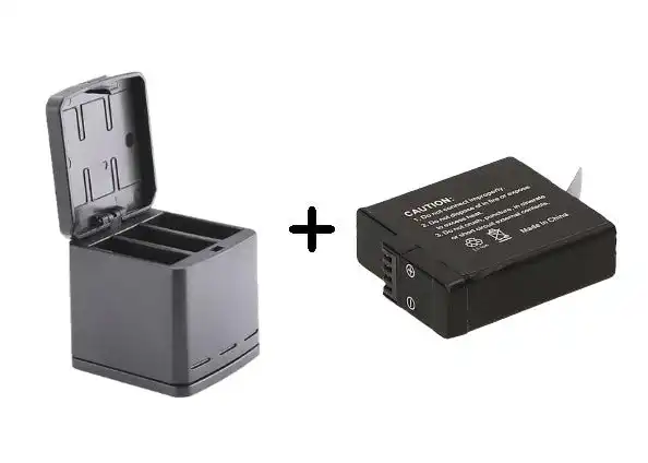 GoPro Compatible HERO 9 / 10 Battery Replacement + Battery Storage Charging Box