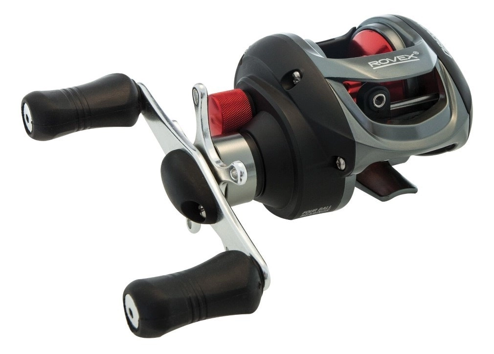 Rovex Oberon Right Handed Baitcaster Fishing Reel - Low Profile with 4 Bearings