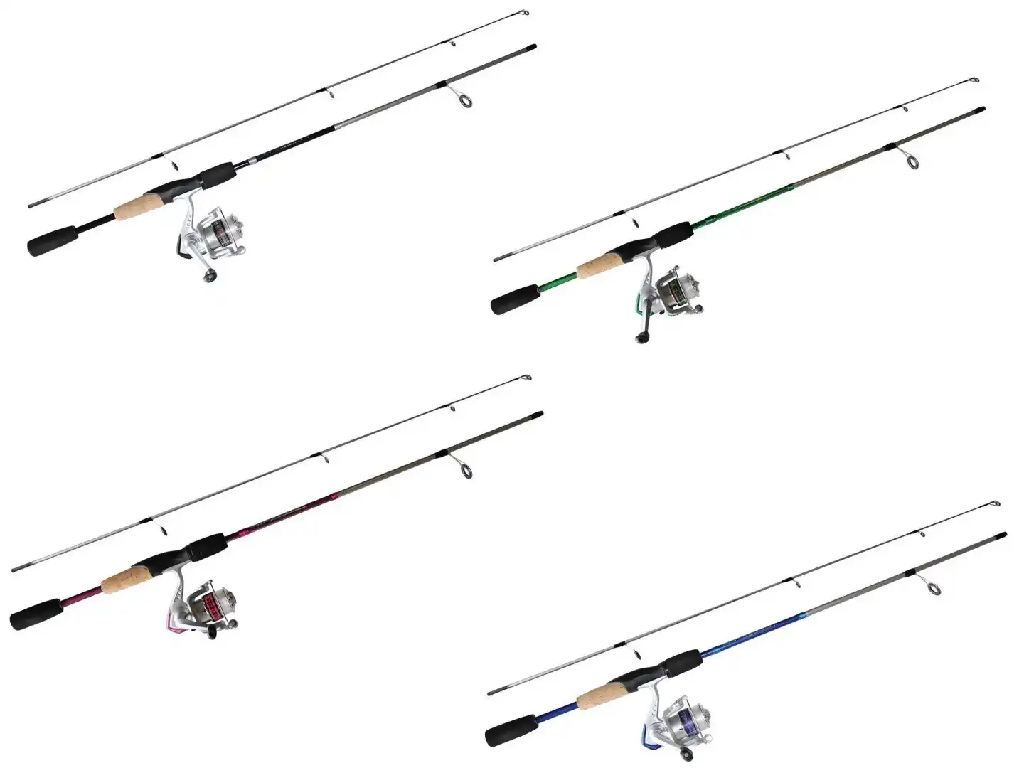 6'6 Silstar Sirius 7-12kg Fishing Rod and Reel Combo with Solid Glass Tip  -2 Pce
