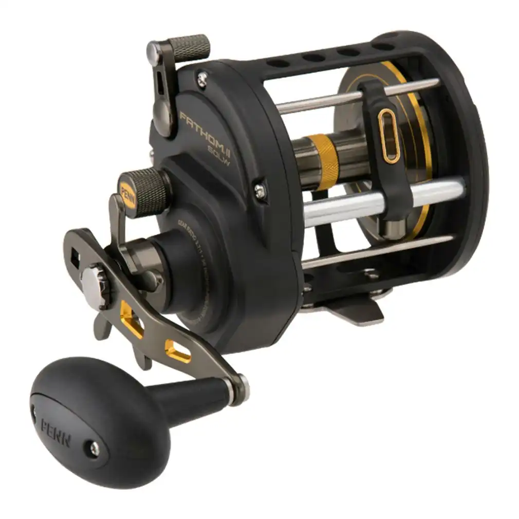 Penn Fathom II Level Wind Overhead Fishing Reel - 5 Bearing Overhead Reel