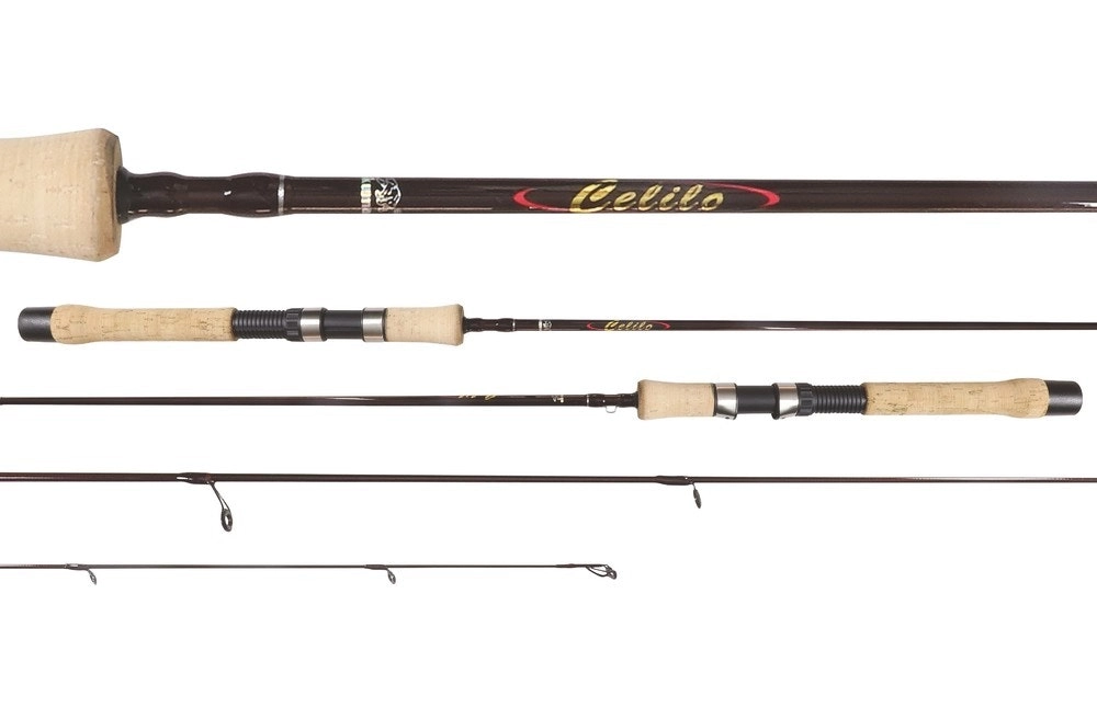 6ft Okuma Celilo 2-6lb Finesse Spin Rod - 2 Piece Graphite Spinning Fishing Rod