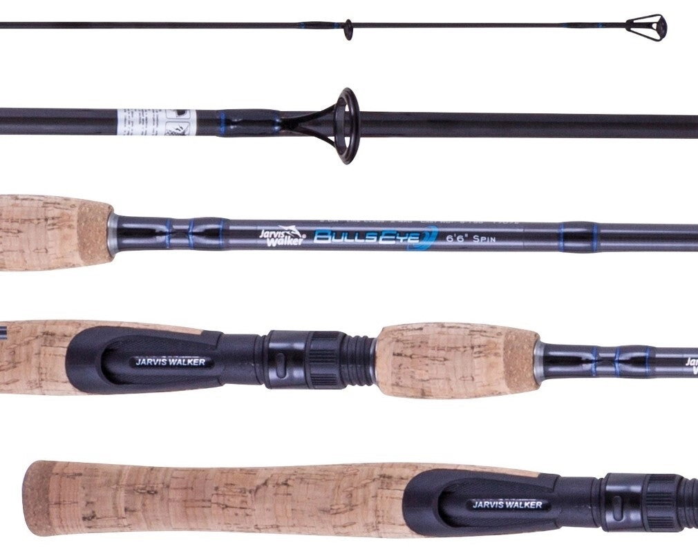 6'10 Jarvis Walker Bullseye 2-4kg Spinning Rod - 2 Pce Spin Rod with Cork Grips