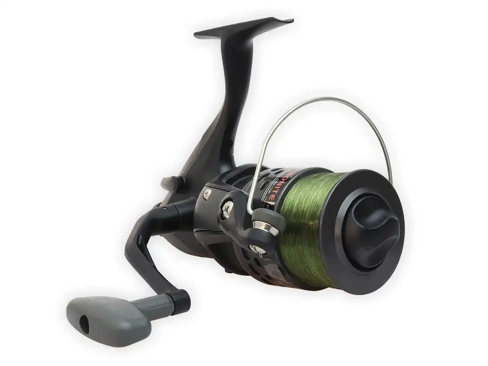 Okuma Carbonite XP155 Baitfeeder Spinning Fishing Reel with Spare Graphite Spool