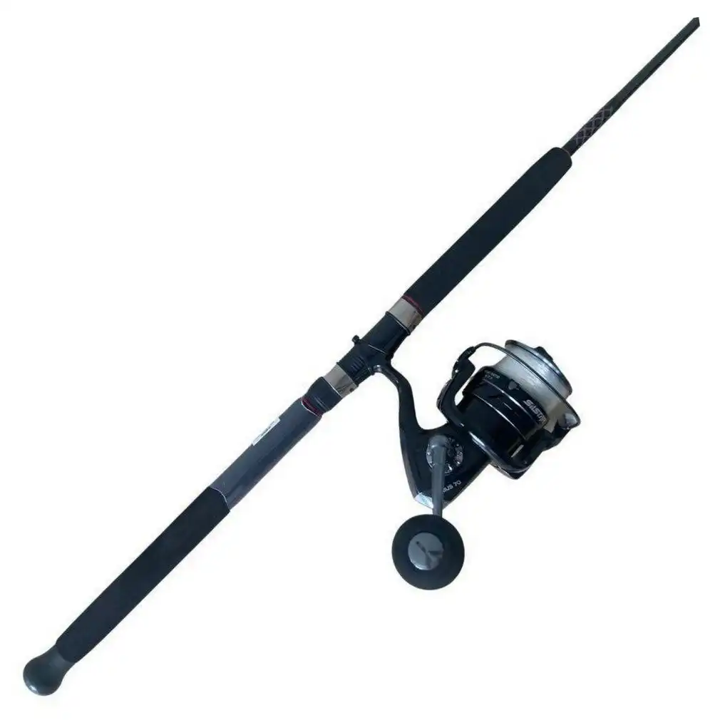 Yellow 6'6 Okuma Fin Chaser X Fishing Rod and Reel Combo