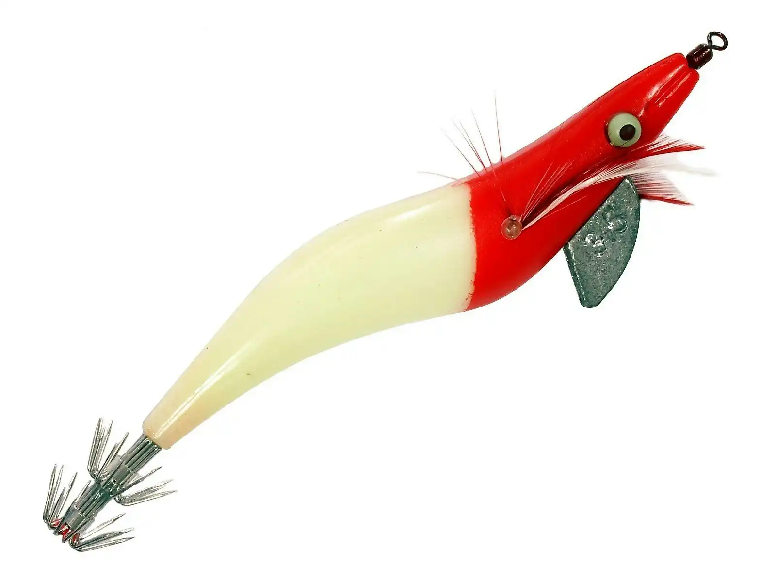 Surecatch Red Head/Lumo Squid Jig Lure  2.0g - 4.0g Choose Your Size