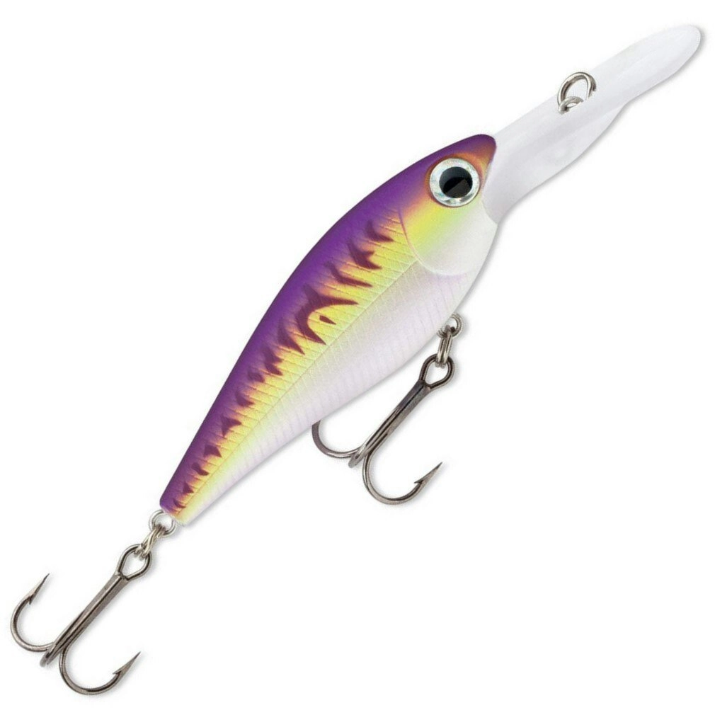 6cm Storm Smash Shad Hard Body Fishing Lure - Purple Fire UV