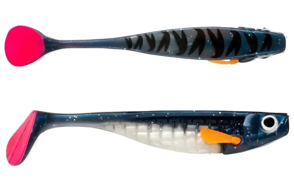 18cm Storm R.I.P. T-Bone Soft Shad Lure With Multi Depth Screw - Blue Back Tiger