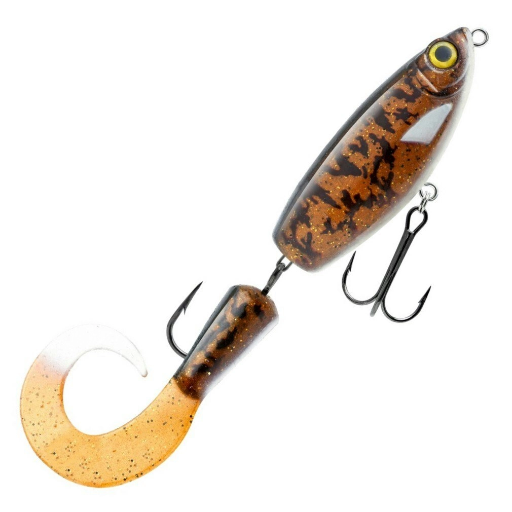 21cm Storm R.I.P. Seeker Jerk Rigged Fishing Lure With Spare Tail - Burbot UV