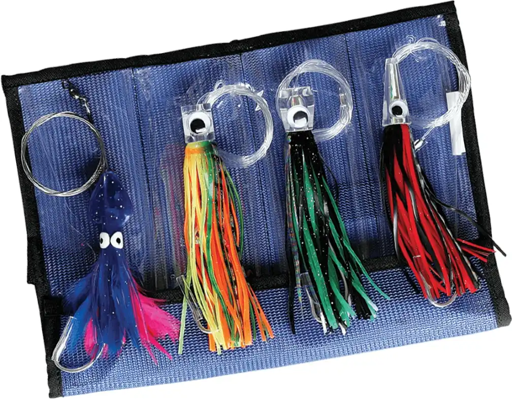 Williamson Master Kit - 4 x Assorted Trolling Lures in Mesh Lure Wrap