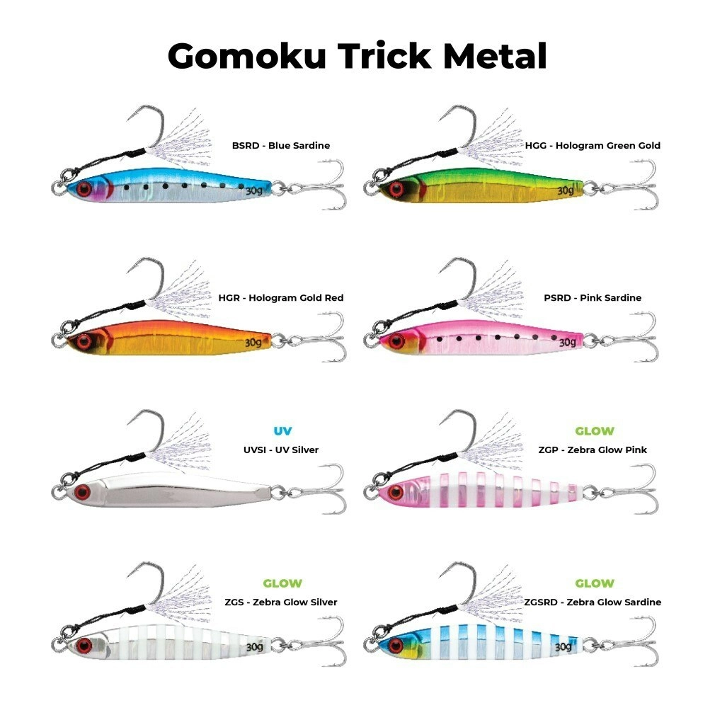 40gm Storm Gomoku Trick Metal Vertical/Casting Jig Lure