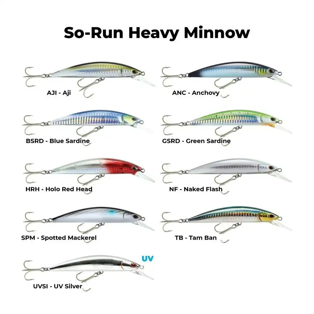 110mm Storm So-Run Heavy Minnow Hardbody Fishing Lure - 11cm Casting Minnow