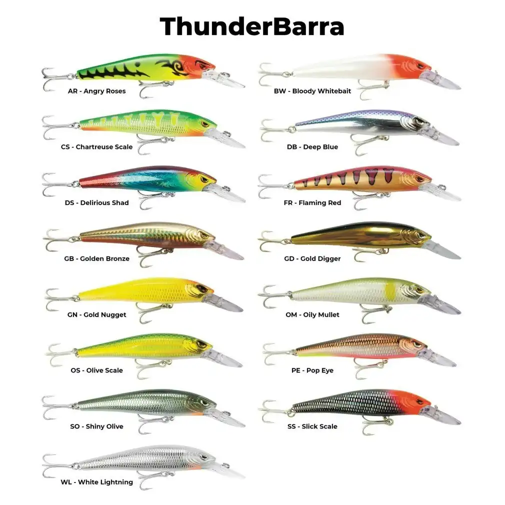 11cm Storm Thunder Barra Hard Body Lure - Medium Depth Diving Barramundi Lure