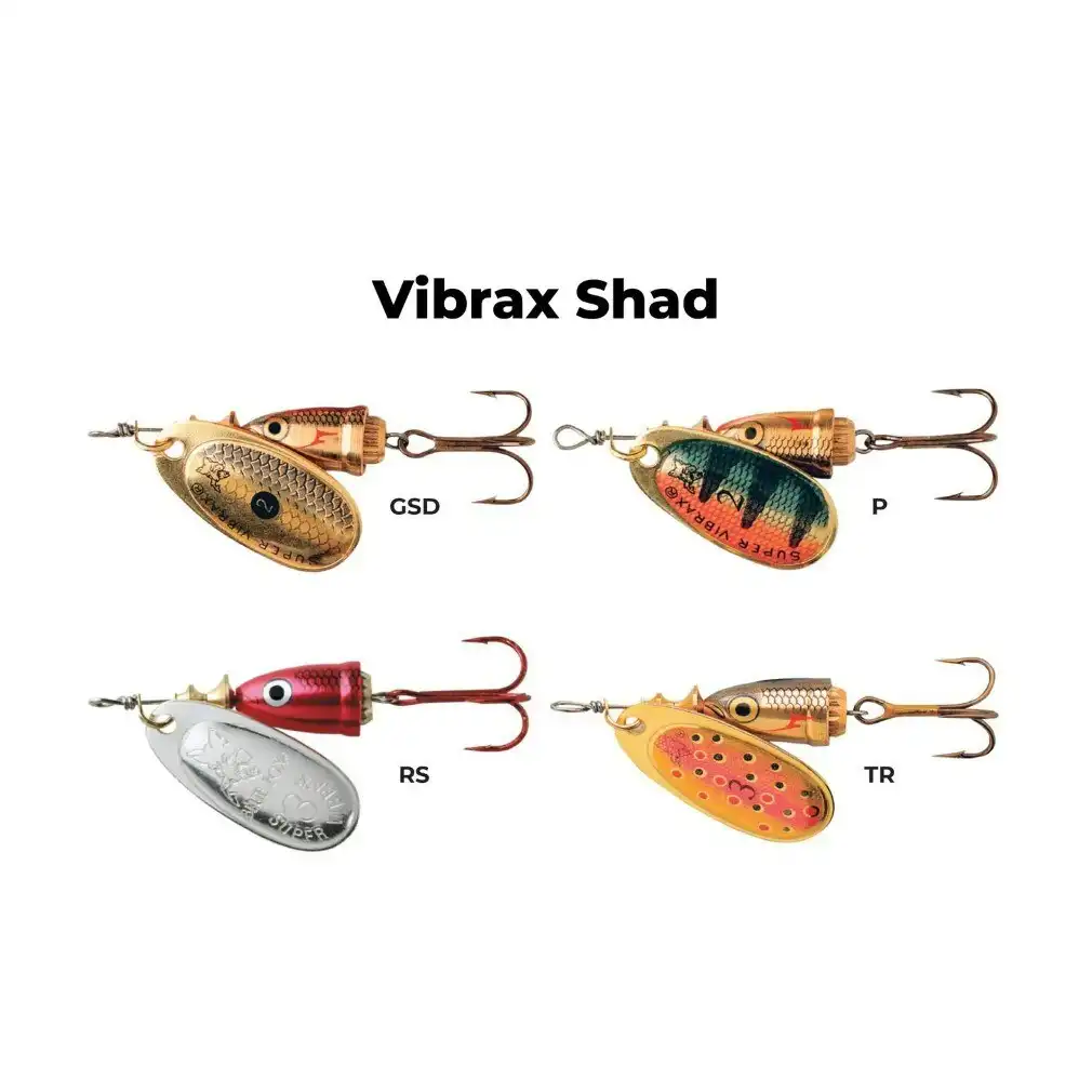 Size 3 Blue Fox Vibrax Shad 6gm Spinner Lure, Hooked Online