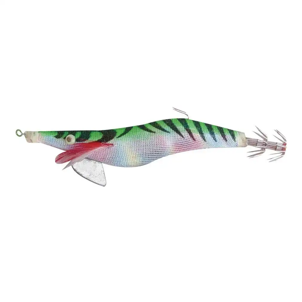 Jarvis Walker Size 3.5 Green Pearl Belly Razorback Squid Jig Lure