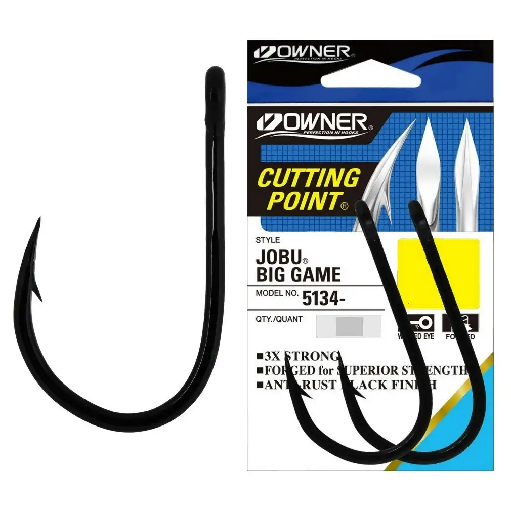 1 Packet of Owner 5134 Jobu Big Game Fishing Hooks