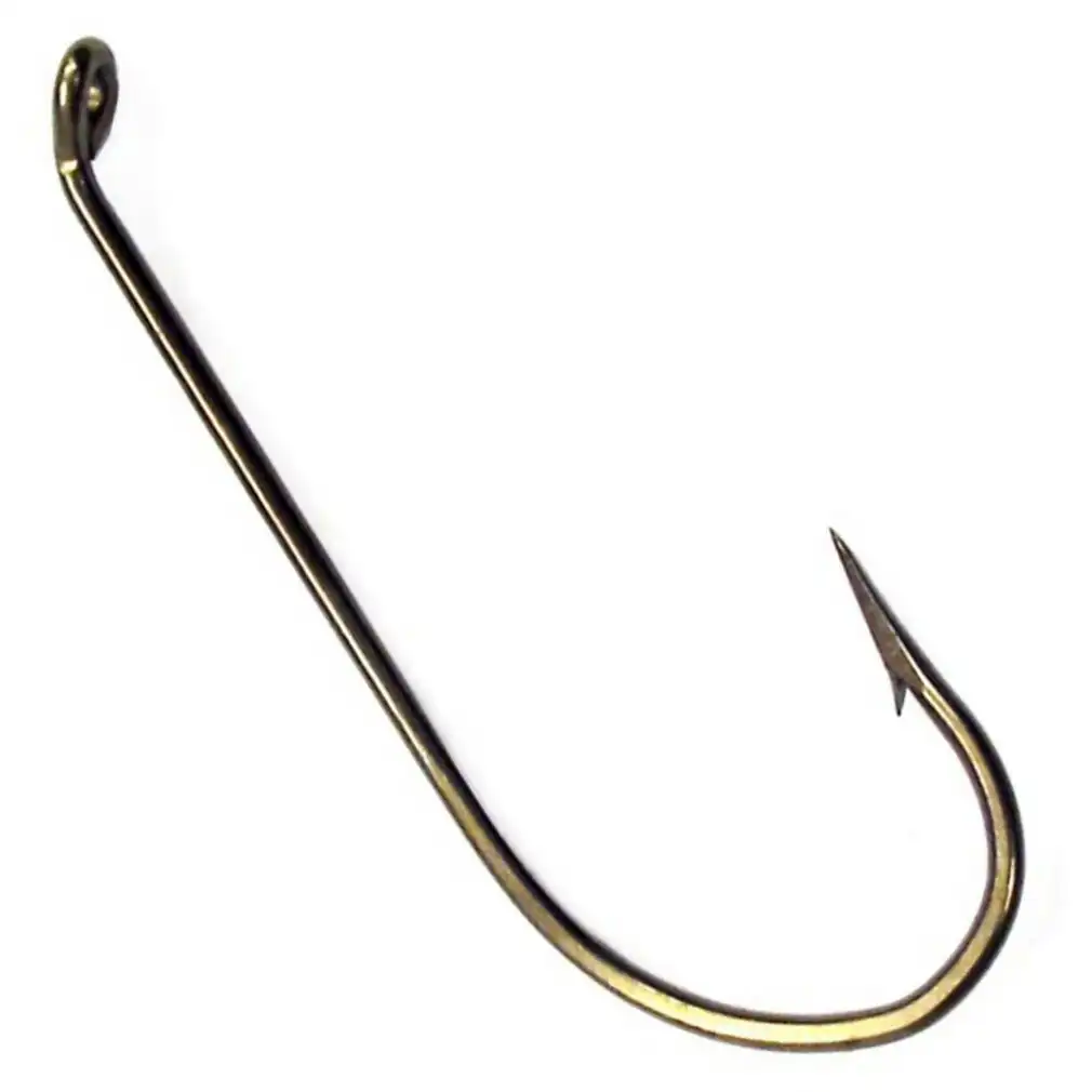 1 Box of Eagle Claw 6045B Bronze French Fishing Hooks