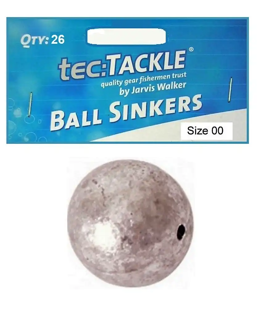 26 x Jarvis Walker 00 Ball Sinkers - Pre Packed 00 Ball Fishing Sinkers