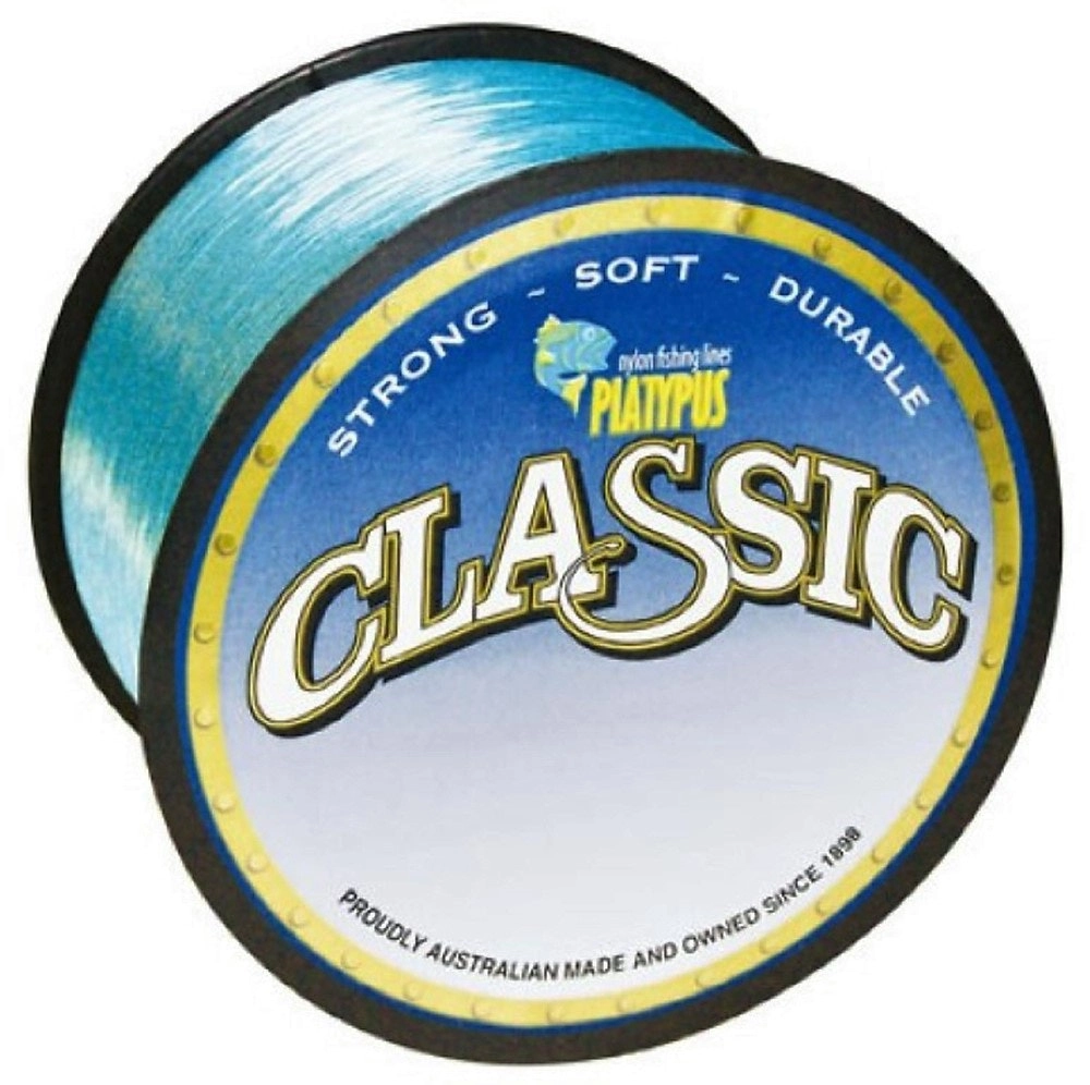 300 Metres of Platypus Classic Mono Fishing Line-Blue Monofilament Fishing Line