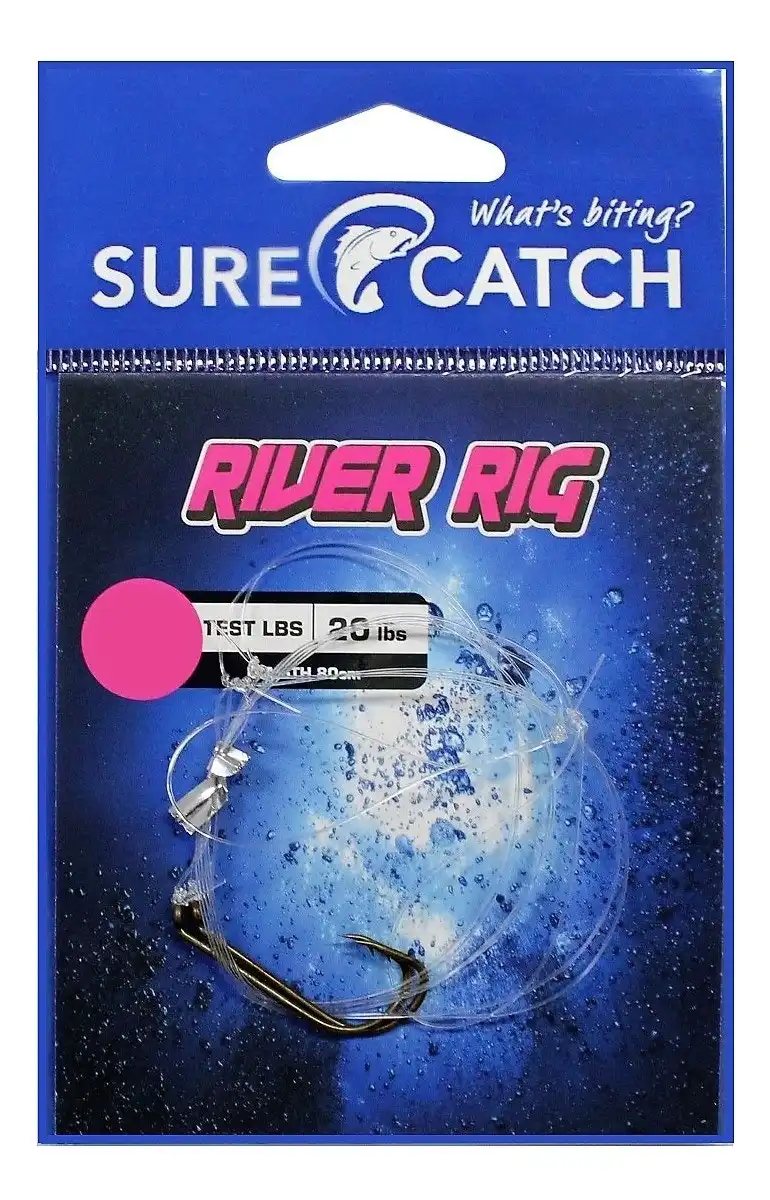 Surecatch Pre-Tied River Rig with Bronze Hooks - Ready To Use Fishing Rig